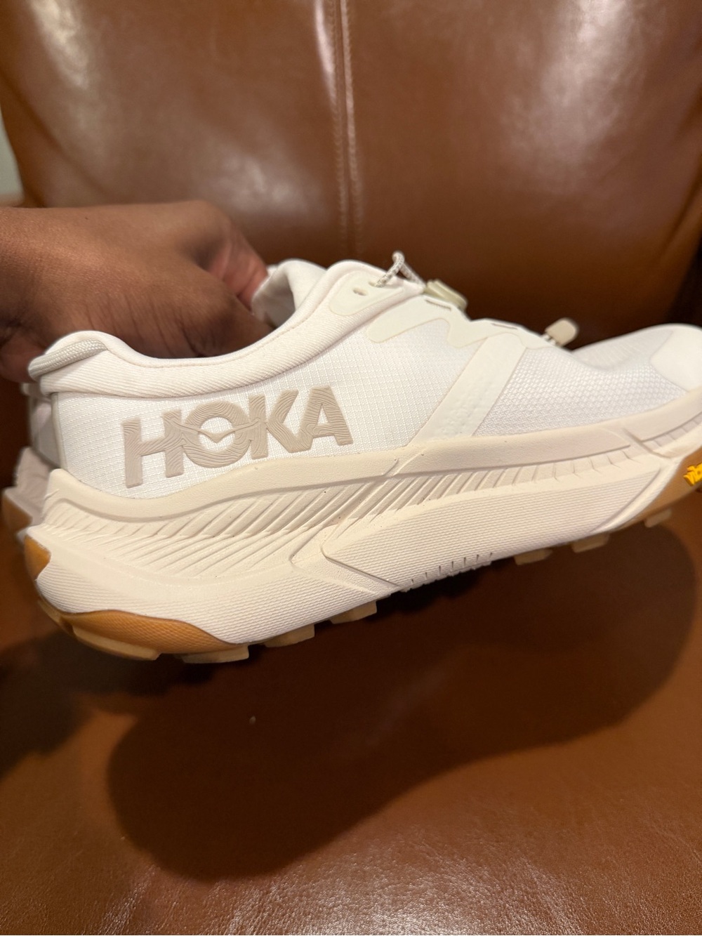 Women’s Hoka Transport Cream/White Gum Sole (Like New) - Picture 3 of 7